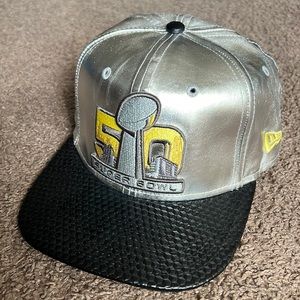 Super Bowl 50 Silver SnapBack Hat